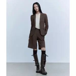 더엣지 THEATG FW 울혼방 체크 버뮤다 팬츠 (벨트) 2040107720 190192