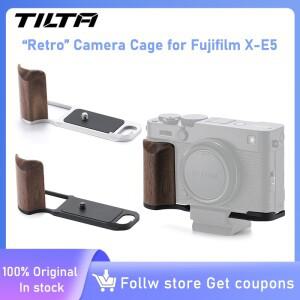 TILTA TA-T91 '레트로' 카메라 케이지 후지필름 X-E5용 L자형 베이스플레이트 우드 그립 핸들 아르카 퀵 릴
