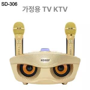 고양이 머리 블루투스 마이크 스피커 SD 가정용 노래방