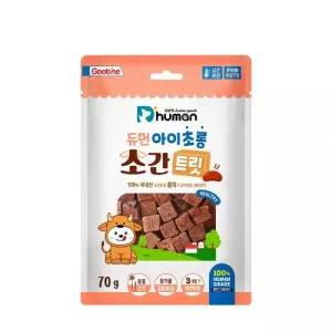듀먼 강아지 간식 눈 뼈 건강 훈련용 아이초롱 소간 트릿 70g 1팩