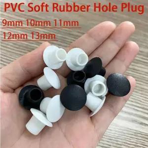 파이프마개 배관 마감캡 9mm 10mm 11mm PVC 고무 구멍 콘센트 헤드 화이트검은색 먼지 방수 캡 원형 파이프