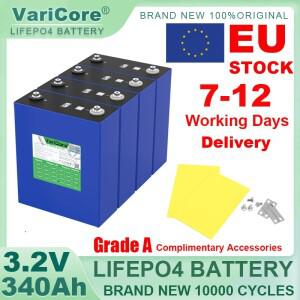 3.2V 340Ah 리튬인산철(LiFePO4) 충전식 배터리 12V 24V 36V 48V 여행용 태양광 캠핑카 골프 카트 요트 면