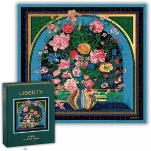 Galison Liberty Vista - 상징적인 식물성 리버티 가보가 있는 500피스 책 퍼즐 크기 상자에 포장된 인쇄