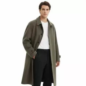 지오다노남성 캐시미어울 발마칸 롱 코트 자켓 075923 1231094