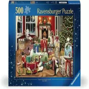 레이븐스버거 크리스마스 500피스 직쏘 홀리데이 퍼즐 - 12000227 독일에서 제작된 수제 도구 모든 조각이
