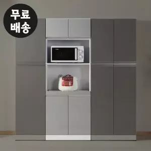 [벤티스가구]리보 주방 렌지대 수납장 부엌 밥솥장 다이 오븐장 밥통선반 속깊은(600/그레이)