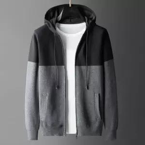 남성가디건 가을 스웨터 집업 점퍼 배색 엣지 재킷 심쿵직구