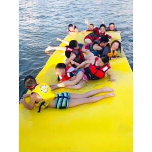 수영장 매트 워터 에어 옐로우 수상 보드 베드 뜨는 1 2인용 대형
