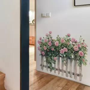 1+1 데코 스티커 장미 꽃잎 패턴 인테리어 포인트 벽지