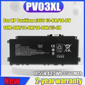 HP 파빌리온 X360 13-BB 14-DV 시리즈 L83393-005 TPN-Q243 HSTNN-LB8S용 새 PV03XL 노트북 배터리