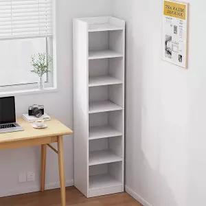 슬림 책장 좁은 책선반 틈새 우드 코너 3단 회전식 조립식