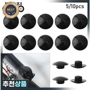 고무 소재 방수 M6 나사 방진 야외 MTB 자전거 헤드셋 캡 볼트 부품 스템 탑 커버 5/10 개
