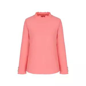 [크로커다일레이디] 크로커다일레이디 골지 하프넥 티셔츠 CLESTS102