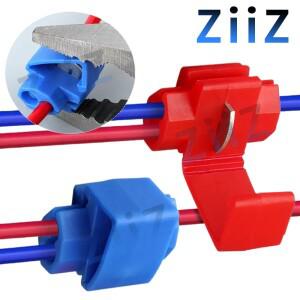 10pcs/30pcs T-탭 커넥터  전기 케이블 스냅 스플 라이스 잠금 방수 압착 와이어 터미널 파란색 노란색 빨