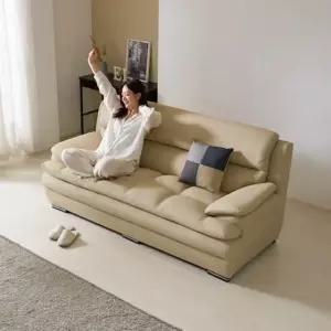 노아가구 애쉬나 레더 3인용 소파 소파베드