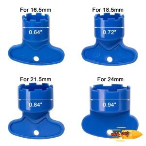 수도꼭지 에어레이터 키 에어레이터 제거 키 4 개 M16.5 18.5 21.5 호환 렌치 도구 24 mm 캐시 에어레이터