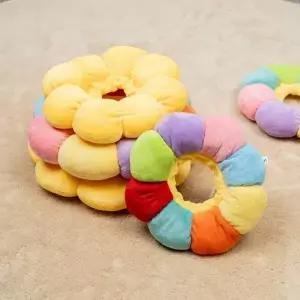 고양이 목보호대 넥카라 깔대기 긁음방지 목쿠션 중형견용사료