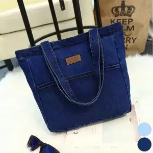 좋은 데님 가방 여자 청가방 에코백 수납력 숄더백