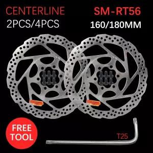 DEORE SM RT56 160MM 180MM 6볼트 브레이크 로터 산악 자전거 디스크 브레이크 로터 자전거 부품에 적합
