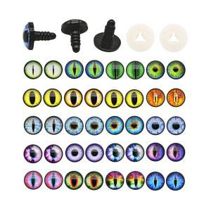 JJGQAZ 16쌍 드래곤 세이프티 아이와 인형 제작 용품용 세탁기 아미구루미 크로셰 장난감 공예품 (10MM)