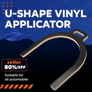 쿠나이시 U자형 우드 비닐 랩 도구 자동차 루프 안테나 후방 거울 보호 필름 간편 설치 세트