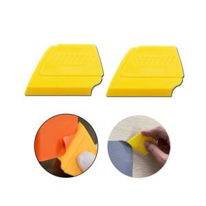 미니 플라스틱 스퀴지 자동차 더티 청소 스크레이퍼, 비닐 필름 랩 설치 도구 스티커 제거 유리 하드 2 개