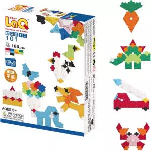 요시리츠 LaQ 베이직 101 평면 185개 46개 모델 5세 이상 평평한 교육용 토이 블록 일본산
