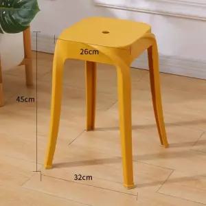 플라스틱 포개지는 의자 스툴 북유럽 간이 인테리어