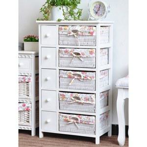 서랍장 유럽풍 우드 심플 빈티지협탁 6단 2단 152 4 9단 안방서랍장 65CM