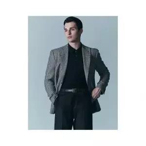닥스맨 닥스 남성 FERLA 울실크 블랙화이트 글렌체크 자켓 DMJA4CT41BK