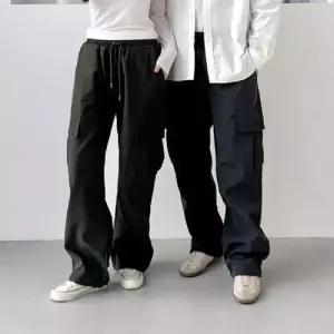 카고 스트링 조거 팬츠 와이드 일자 팬츠 바지 WFLX6C2