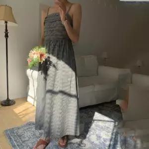 끈나시 여름 체크 원피스 휴양지룩 비치 롱원피스 WFLX6I8