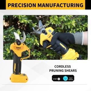디월트 브러시리스 45mm 전동 전지가위 디월트 20V 배터리용 무선 과일나무 분재 전동 가위