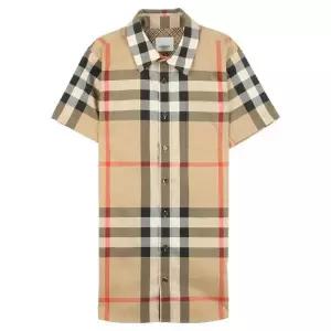 MUST IT_ 주니어 체크 스트레치 코튼 셔츠 8040991 A7028