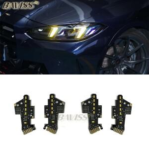 2024 BMW 4 시리즈 G22 G23 G26 G80 G82 LCI M3 M4 엔젤 아이즈 DRL용 BAVISS CSL 레드 블루 앰버 옐로우