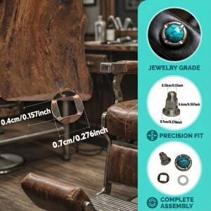 헤어 가위 교체 부품 세트 나사 시스템(와셔 포함) 미용 베어링 금속 와셔