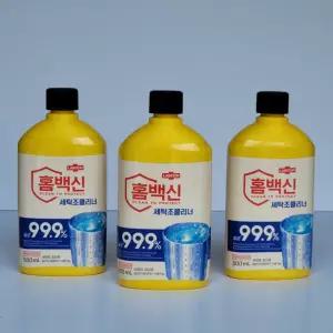 홈백신 세탁조클리너 500ml 액체형 3개 초간편 효율적인 세탁기청소 우수한세척력 행복한일상