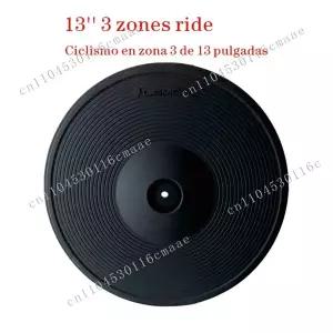 NEW 심벌 13인치 듀얼 존 크래쉬 심벌 초크 기능 포함 전자 드럼용 13인치 라이드