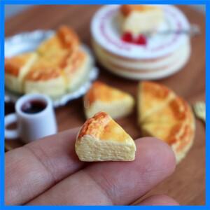 블라이스 인형 액세서리용 1/6 스케일 미니어처 인형의 집 치즈 케이크 시뮬레이션 음식 5개