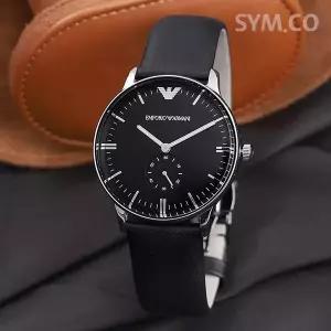 알마니 AR0382 모던 클래식 심플 세컨드 캐쥬얼 정장 남자 가죽 시계 d