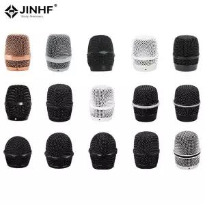 마이크 볼 헤드 메쉬 그릴 헤드 마이크 그릴 교체 헤드 마운트 DIY 교체 부품 액세서리 1pc