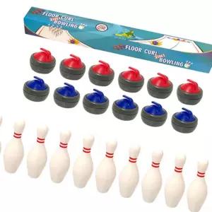 투웨이 컬링 볼링 미니게임 세트 어린이 실외 가족 실내 집중력 스트레스 선물 아이방