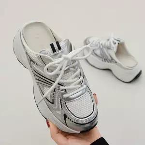 메쉬 어글리 스니커즈 블로퍼 키높이 운동화 슬리퍼 6cm