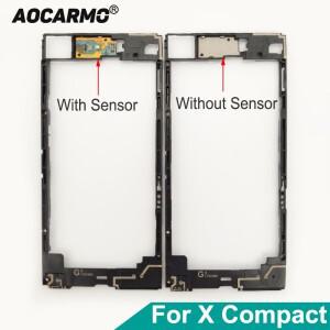 Aocarmo 후면 중간 프레임 라우드 스피커 메인 보드 홀더 안테나 호환 Xperia X 컴팩트 F5321 XC 미니 4.6