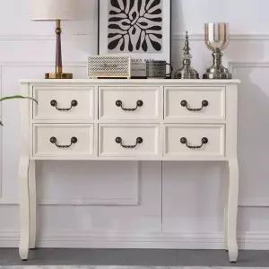 빈티지 콘솔 서랍장 북유럽 엔틱 수납함 현관 호두