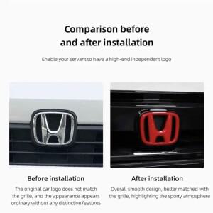 혼다 시빅 CRV 10세대 어코드호환  자동차 배지 스티커 프론트 전면 그릴 트렁크 스티어링 휠 로고 악세사