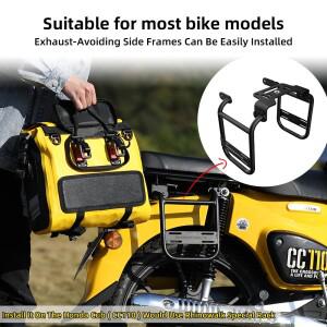 라이노워크 바이크 오토바이 사이드 백 15L 퀵 릴리즈 방수 새들백 숄더백 모터 수납 팩 악세사리