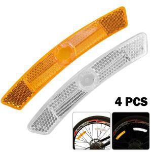 4PCS 자전거 스포크 반사판 평균 용 산악 강철 림 블랙 컬러 부품 사이클링 액세서리