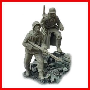INFANTRY WW2 송진 모델 피규어 군인 GK 2 차 대전 군사 테마 조립되지 않은 및 도색되지 않은 키트 1/35