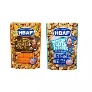 바프120g 군옥수수땅콩3개+로스티드&솔티드땅콩3개/견과류믹스/간식 무료배송